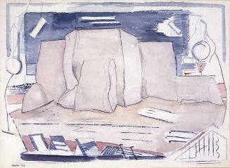 John Marin, Back of Ranchos Church, 1930, watercolor on paper, 14 5/8 × 20 1/4 in. Collection o…