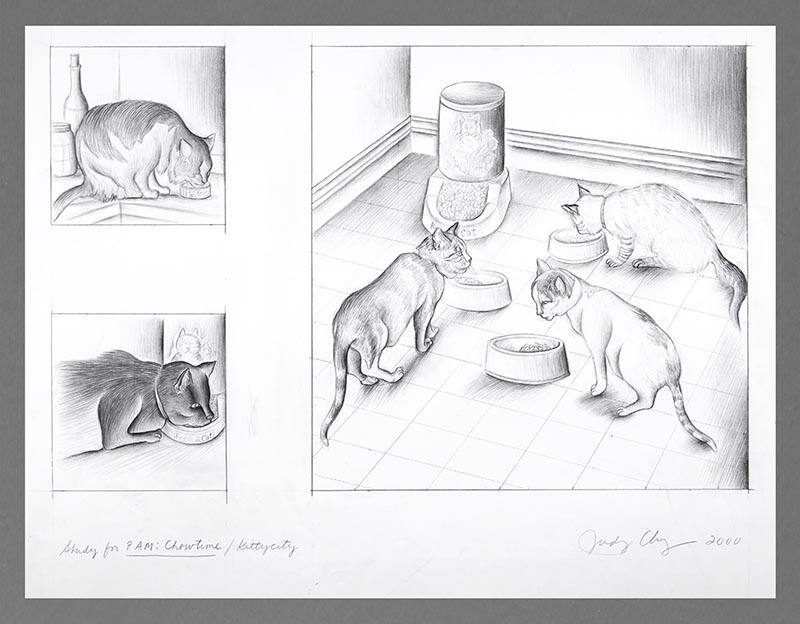 Study for 7 AM: Chowtime / Kitty City
