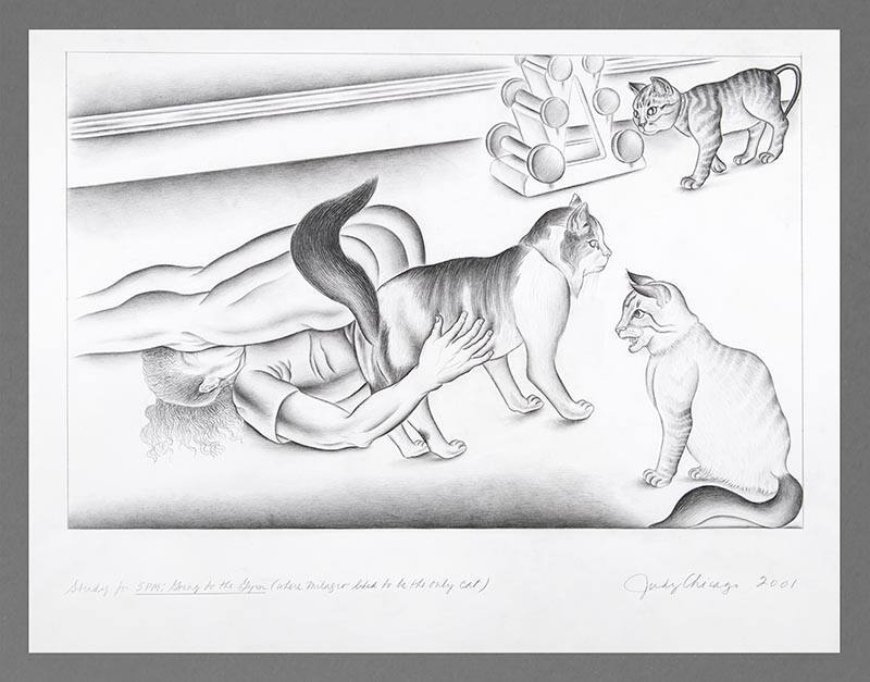 Study for 5 PM: Going to the Gym (Where Milagro Liked to Be the Only Cat)