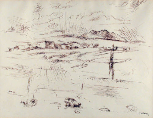 Untitled (Village and Mountains)