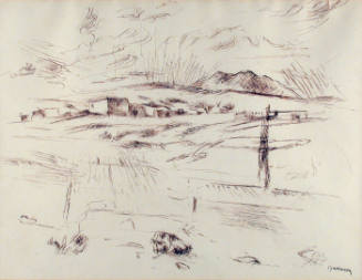 Untitled (Village and Mountains)