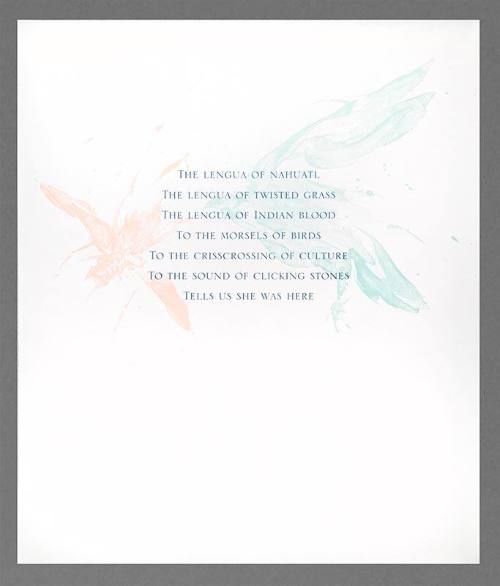 The Lengua of Nahuatl (from the portfolio Whispers)