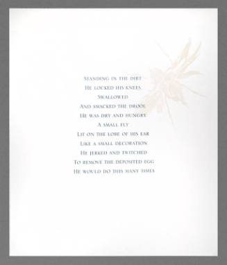 Standing in the Dirt (from the portfolio Whispers)