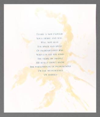 Desire is Not Enough (from the portfolio Whispers)