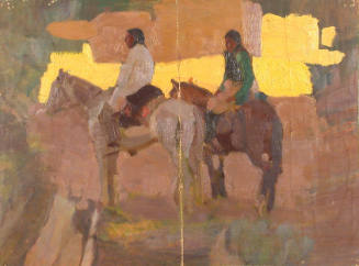 Untitled (two riders from Taos Pueblo)