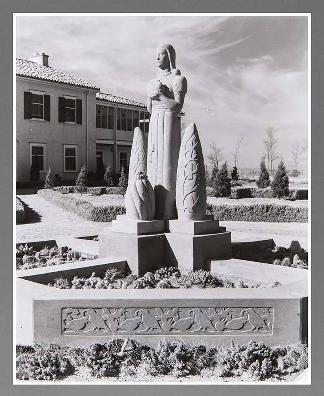 Laura Gilpin, Sandia Preparatory School, 1936-1941, gelatin silver print, 21 × 7 1/2 in. Collec…