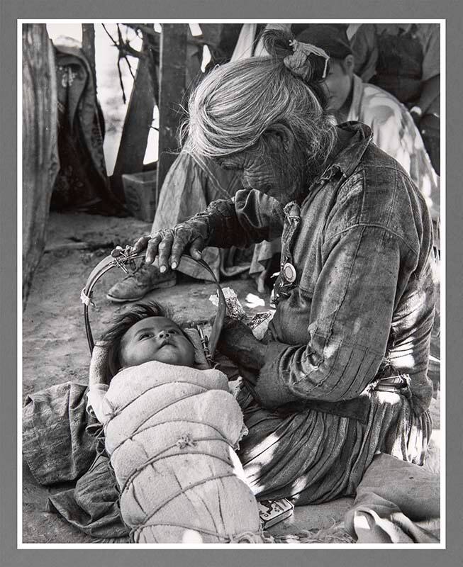 Grandmother and Grandchild, Checkerboard Area (from the Enduring Navaho series)