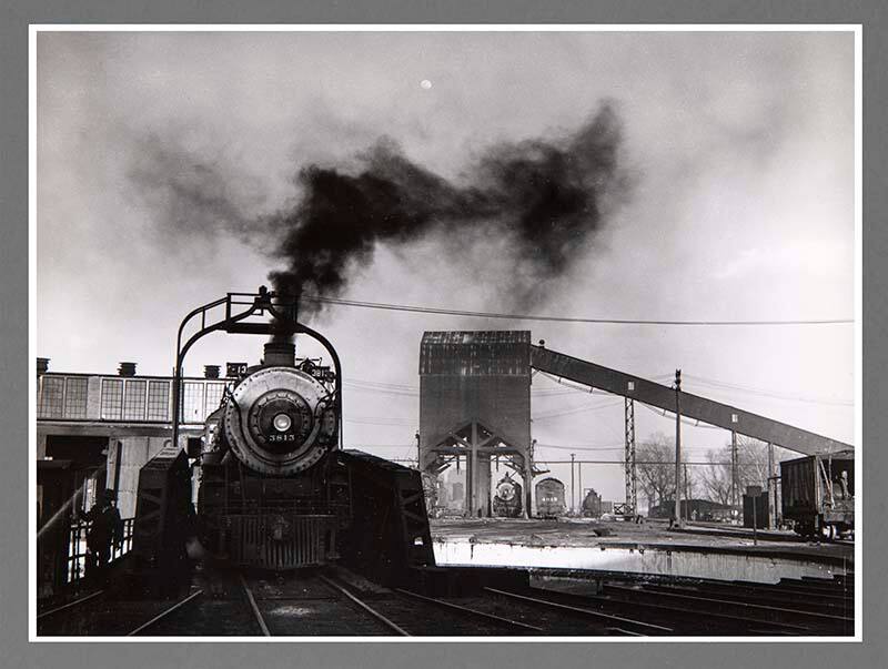 Roundhouse and Coal Chute on the Atchison, Topeka and Santa Fe