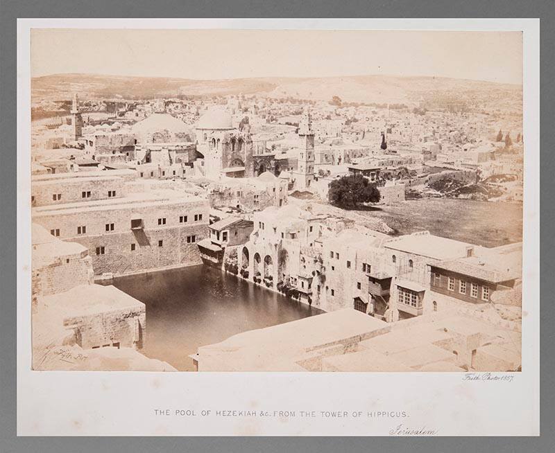 The Pool of Hezekiah from the Tower of Hippicus, Jerusalem