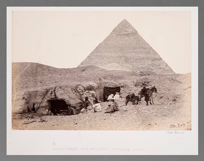 Rock-Tombs and Belzoni's Pyramid, Gizeh