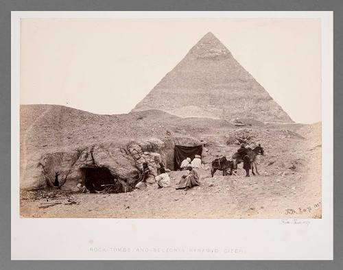 Rock-Tombs and Belzoni's Pyramid, Gizeh