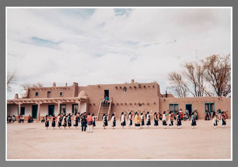 Bow and Arrow Dance, San Ildefonso, Pueblo North Side
