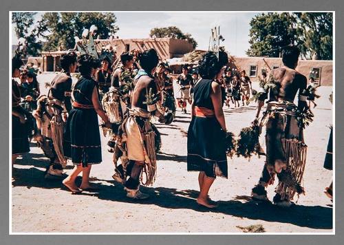 San Ildefonso Pueblo Corn Dance, Detail, North Side
