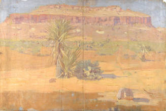 Untitled (desert landscape with mesa)