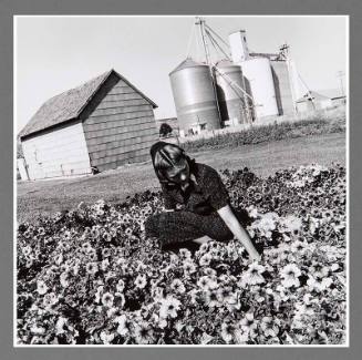 Carol Walter in Her Garden, Lamona Colony, Washington