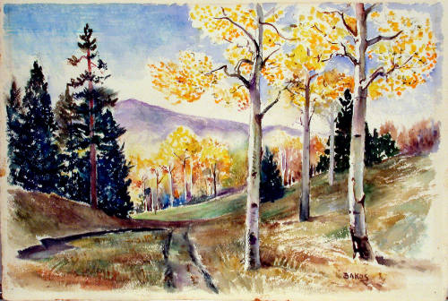 Landscape of Roads and Woods, Santa Fe
