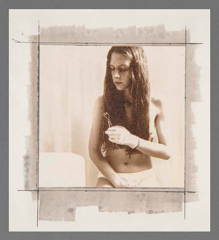 Untitled (Woman with eyelash curler)