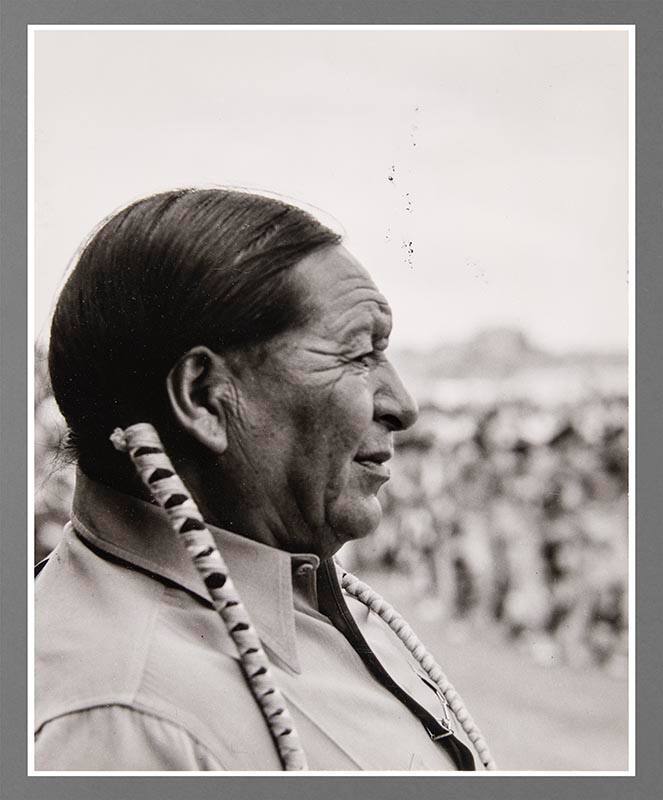 Tony Lujan While Watching Dances at Gallup Ceremonial