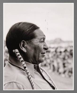 Tony Lujan While Watching Dances at Gallup Ceremonial