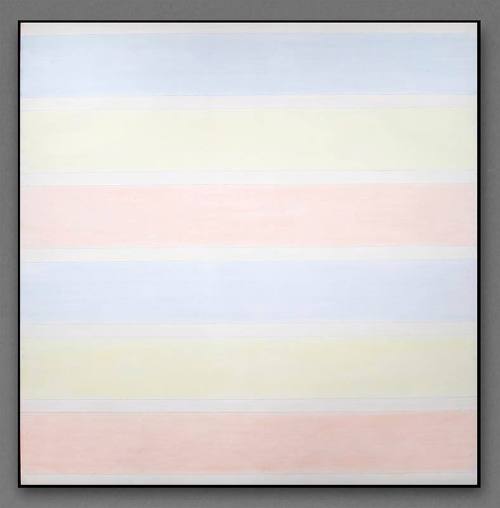 Agnes Martin, Untitled #6, 1980, acrylic, graphite and gesso on canvas, 72 x 72 in. Collection …