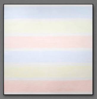 Agnes Martin, Untitled #6, 1980, acrylic, graphite and gesso on canvas, 72 x 72 in. Collection …