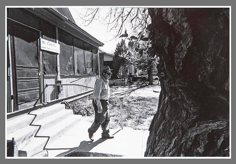 Untitled (Man on pathway)