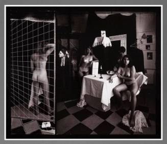 Untitled (Four female nudes in studio)