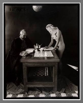 Untitled (Artist and masked model)