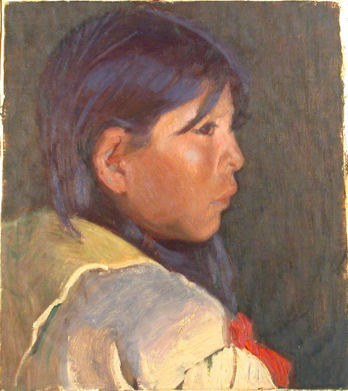 Untitled (Taos Pueblo girl)