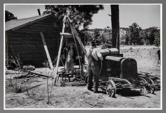 Farmer and Wife Drilling a Water Well - Pie Town, New Mexico