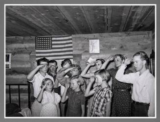 4-H Members Give Their Club Pledge, Pie Town, New Mexico