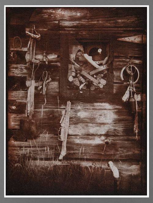 Assemblage of Objects on Wall, North Shore, Lake Superior