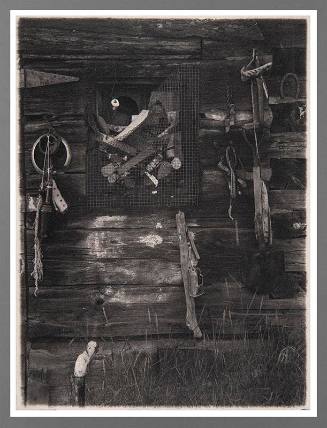 Assemblage of Objects on Wall, North Shore, Lake Superior