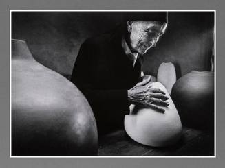 Georgia O'Keeffe at the Ghost Ranch with Pots by Juan Hamilton