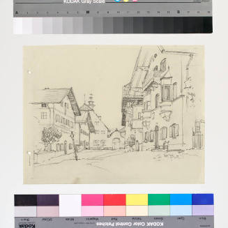 Untitled (sketch for European City Night Scene)