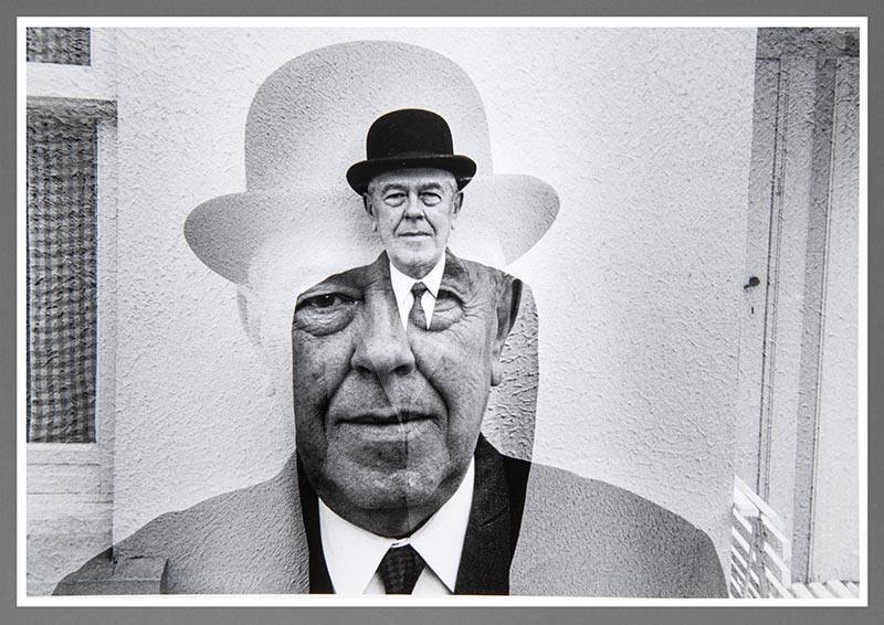 Rene Magritte and his Easel