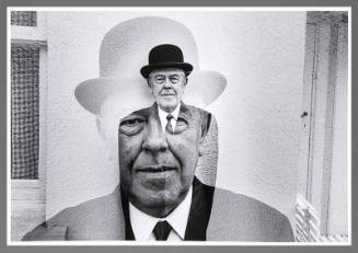 Rene Magritte and his Easel