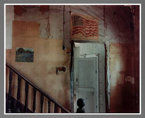 Hallway view inside a house in Claude, Texas, May 10, 2004