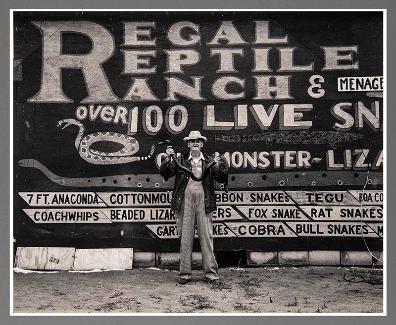 Snakepit Operator, Highway 66, Sayre, Oklahoma
