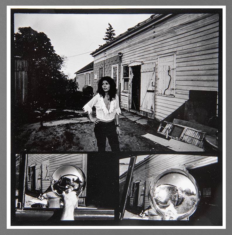 Untitled (Wooden house, woman)