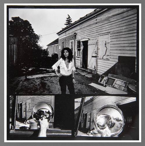 Untitled (Wooden house, woman)