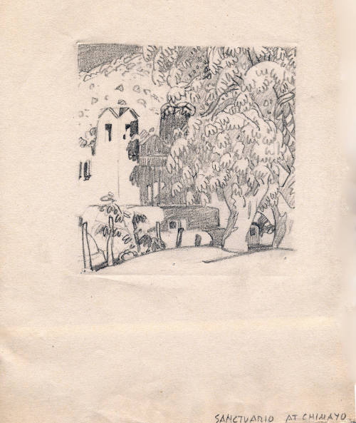 Sanctuario At Chimayo (sketch)