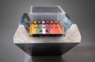 James Hill, Transparent Landscape No. 1, n.d., stainless steel, plexiglass, wood, and string li…