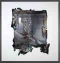 Larry Bell, Almost Bad, 1990, Inconel vaporized nickel chrome alloy on rag paper mounted on pai…