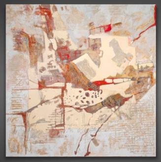Virginia Dehn, Desert Heart Lines, 2000, acrylic and sand on canvas, 62 × 61 7/8 in. Collection…