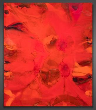 Dirk De Bruycker, Between Two Oceans, 2000, asphalt, oil, gesso and enamel on canvas, 84 3/8 × …