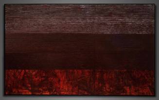 J. Cortez Kindred, La Bajada, 1976, oil on canvas, 73 1/2 × 121 5/8 in. Collection of the New M…