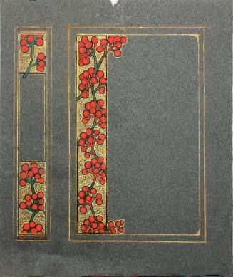 Eugenie F. Shonnard, Untitled (book cover design), n.d., ink, watercolor on board, 8 7/8 × 6 7/…