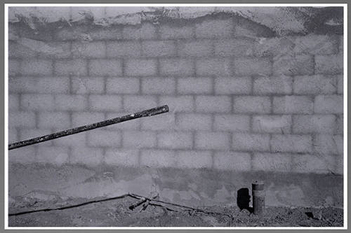 Untitled (Concrete block wall)
