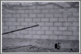 Untitled (Concrete block wall)